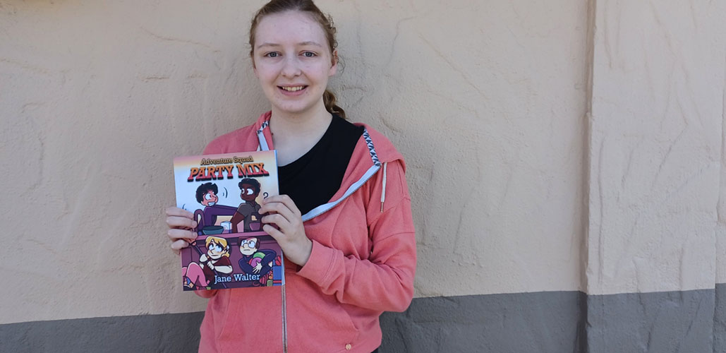 Liberty Alternative Student Jane Walter explores her creative side through graphic novels
